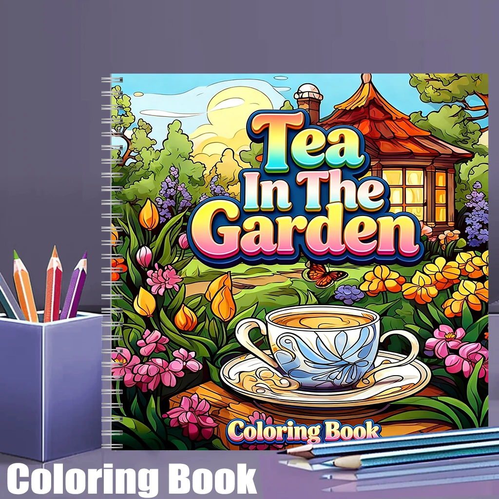 Supply Event - Malbuch „Tea In The Gardens“ für