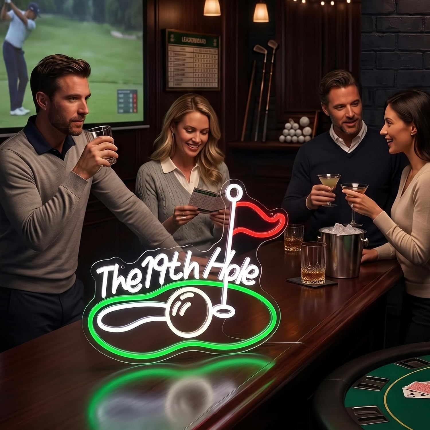 Das 19th Hole Golf LED-Neonsch – Neon Sign Party Bewertung und Preis