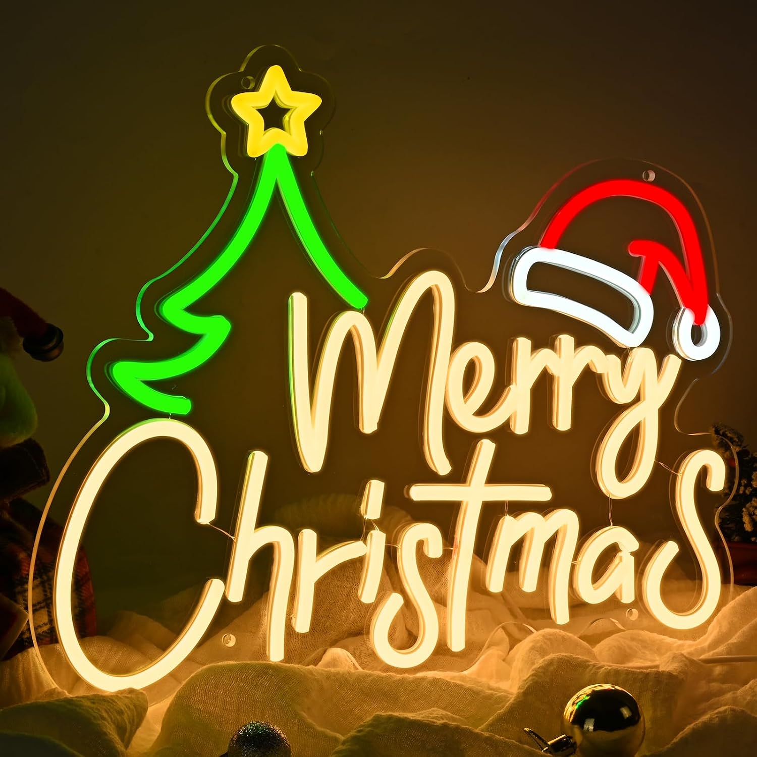 Weihnachts-Neonschild, USB-bet – Neon Sign Party Bewertung und Preis