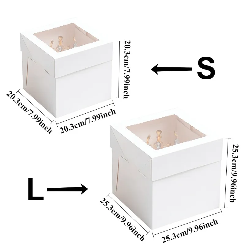 2/4/6 Stück weiße Kuchenboxen, – Event Party Box Bewertung und Preis