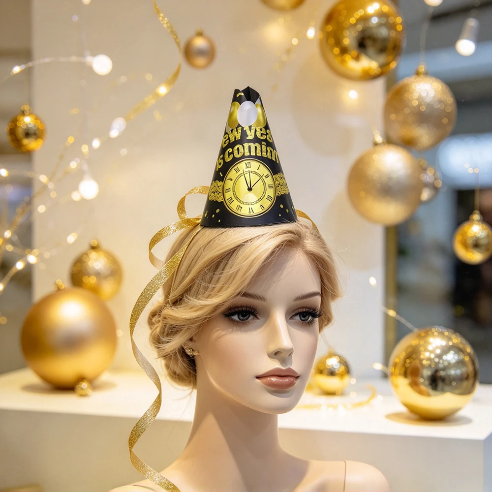 1 Set Neujahrs-Kegelhut-Set au – Party Hat Cone Bewertung und Preis