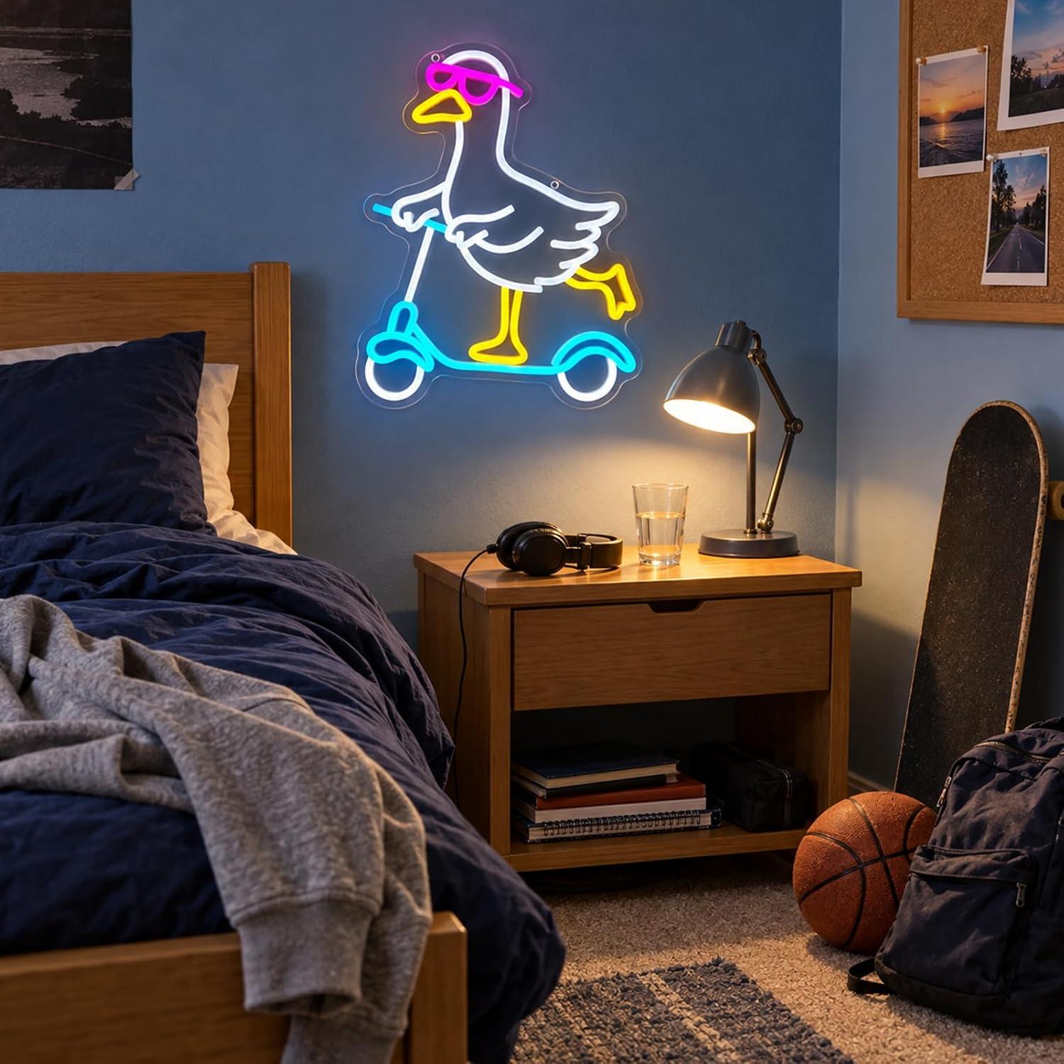 Enten-Neonschild, cooles Tier- – Neon Sign Party Bewertung und Preis