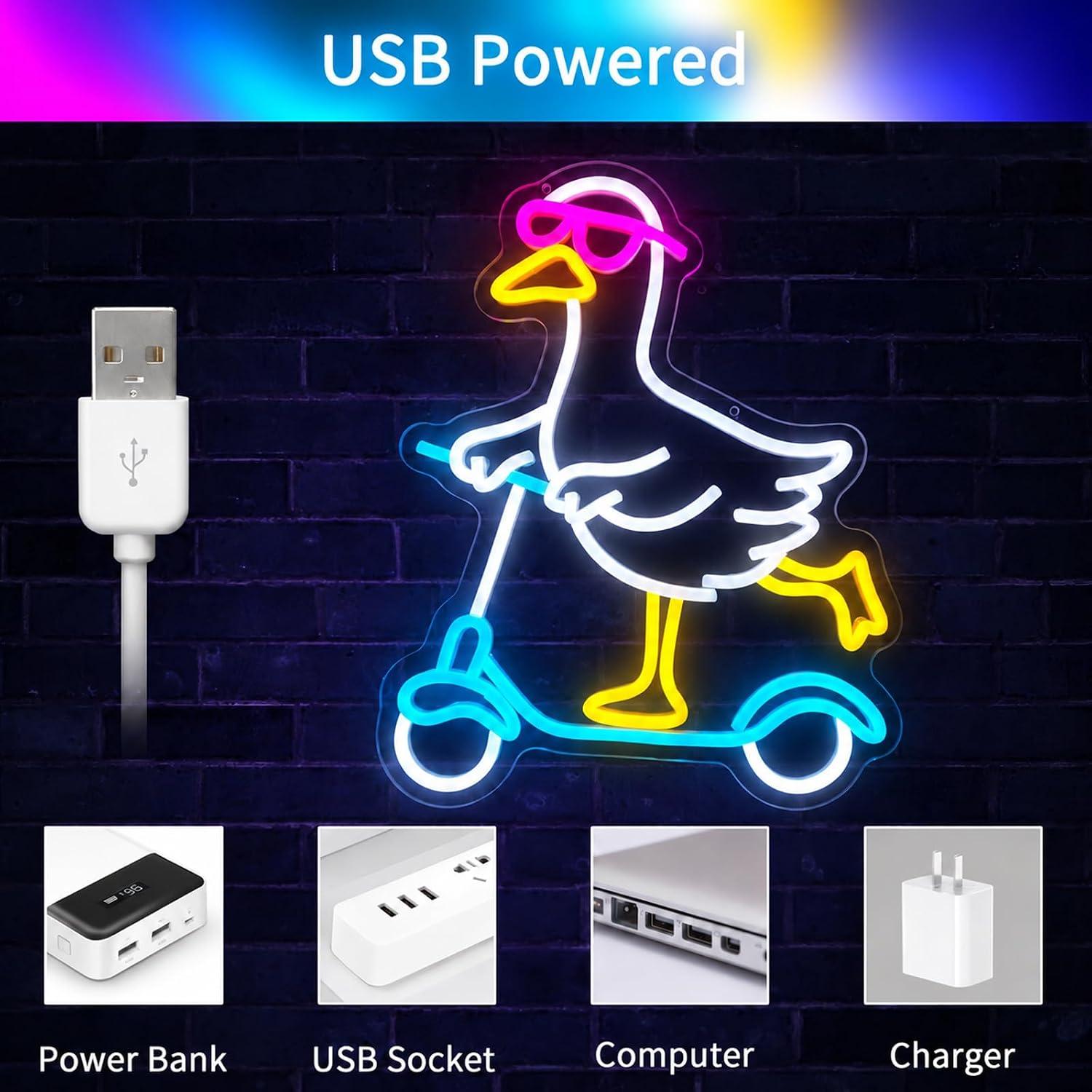 Enten-Neonschild, cooles Tier- – Neon Sign Party Bewertung und Preis