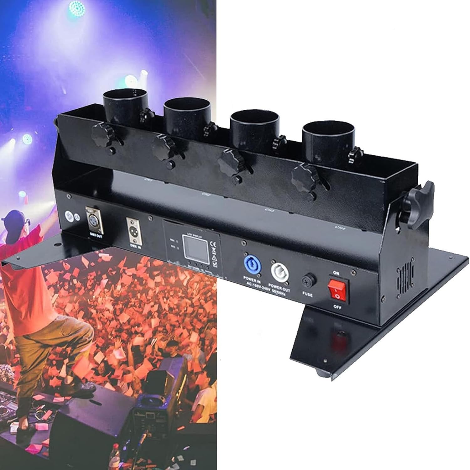 4-Röhren-Konfettimaschine mit  – Confetti Cannon Tube Bewertung und Preis