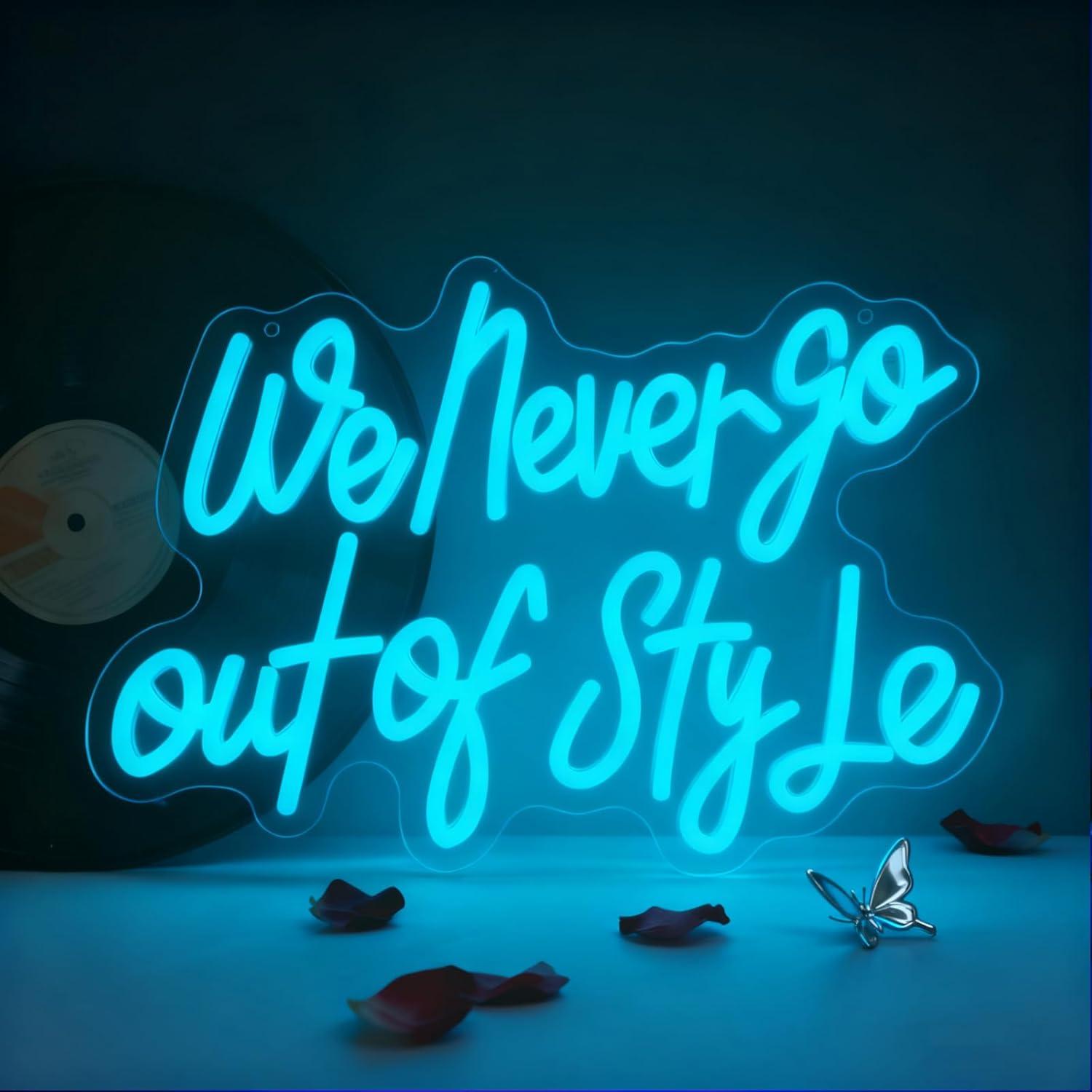 Wir sind nie aus der Mode zu k – Neon Sign Party Bewertung und Preis